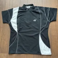 YONEX バドミントン ゲームシャツ ブラック ホワイト XO