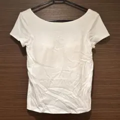 【UNIQLO ユニクロ】エアリズム　ブラトップ　ホワイト　半袖　Tシャツ　Sのサムネイル