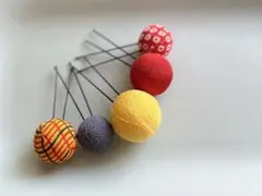 七五三 浴衣 着物 成人式 髪飾り ちりめん 和玉セット