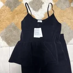 【新品未使用】ブラックペプラムトップス＆タイトスカートセット