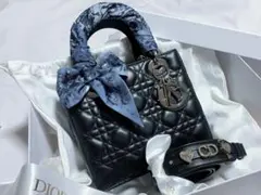 Lady Dior My ABCDior バッグ スモール ブラックシルバー金具のサムネイル