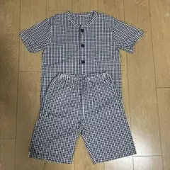 無印　パジャマ ギンガムチェック 125-140cmのサムネイル