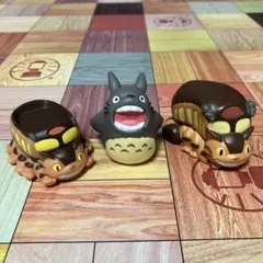 ジブリ　廃盤　トトロ雄叫び　猫バス2体　指人形　どんぐり共和国　となりのトトロ
