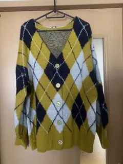 INGNI アーガイル柄 カーディガン