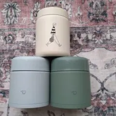 象印　スープジャー300ml　2個 グリーンスプーンスープジャー　1個