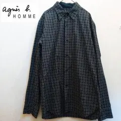 agnes b. HOMME アニエスベー オム 総柄　長袖シャツ
