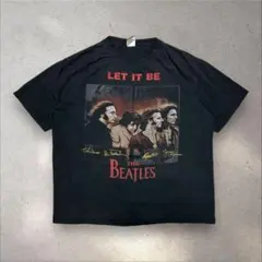 TheBeatlesビートルズ00sLETITBE両面プリントバンドTシャツXL