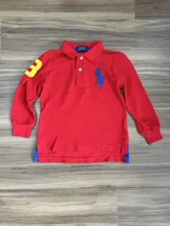 Polo Ralph Lauren 赤 長袖ポロシャツ 2/2T