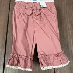 新品　ピンク フリル レースハーフパンツ 130サイズ