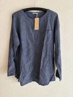 burnout 長袖シャツ サイドスリット付き