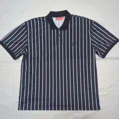 Supreme ハーフジップ ポロシャツ ストライプ L - メルカリ