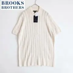 【新品タグ付】Brooks Brothers シルク混 ケーブル サマーニットのサムネイル