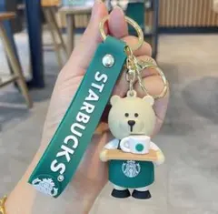 STARBUCKS クマのキャラクターキーホルダー 即購入可能】スターバックスキーホルダークマ - メルカリ