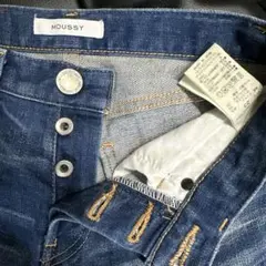 ⭐️ボタンダウン　MOUSSY ダメージ加工 スキニーデニム⭐️