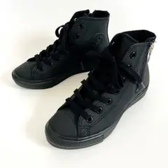 美品✨コンバース オールスター ハイカット サイドジップ オールブラック