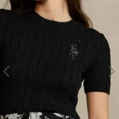 【完売】POLO RALPH LAUREN ビーデッドBig Ponyケーブル