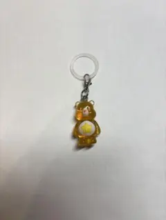 ケアベアクリアマスコットチャーム2(Laugh-a-Lot-Bear）