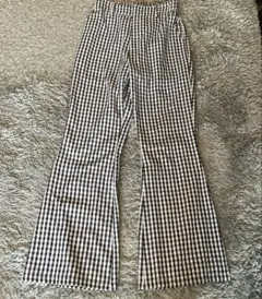 SeaRoomlynn ギンガムチェック　フレアパンツ　⭐︎最終値下げ