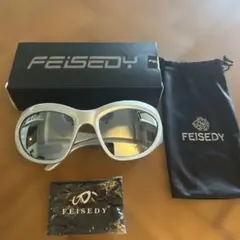 FEISEDY サングラス シルバー ミラーレンズのサムネイル