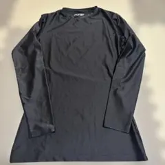 ブラック 長袖アンダーシャツ L