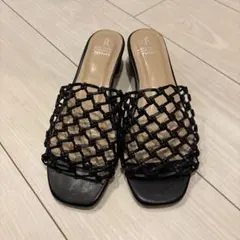 ROPE PICNIC PASSAGE メッシュサンダル ブラックのサムネイル