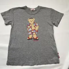 MIKI HOUSE グレー Tシャツ クマ柄 日本製 110