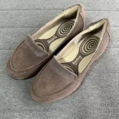 Reebokイージートーン スウェードブラウン フラットシューズ　ローファー