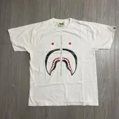 A BATHING APE シャーク Tシャツ ホワイト Lのサムネイル