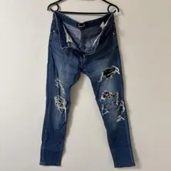 タ*マ様 キャバリア　ダメージ加工スキニーデニムパンツのサムネイル