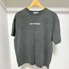 ヴィンテージ加工 ピグメント メタルロゴプリント オーバーサイズ半袖Tシャツ