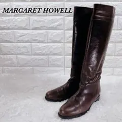 MARGARET HOWELL ブラウン ロングブーツ　22.5