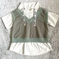 ZIDDY 重ね着風　Vネック トップス　140 未使用