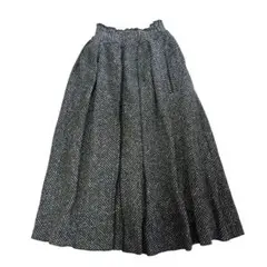 DOLCE&GABBANA ヘリンボーン フレアスカート 36のサムネイル