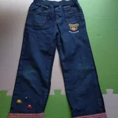 ミキハウス 車刺繍 デニムパンツ