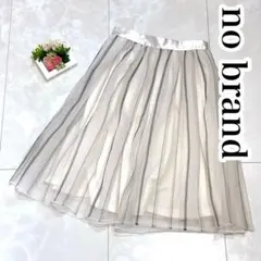 ▼no brand フレアチュールスカート 春夏 白ホワイト M【aaj053】
