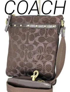 COACH 코치 46841E 옵 아트 숄더백 스터드 타는 차