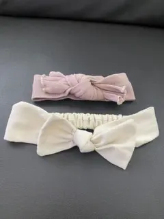 リボン付きヘアバンド2点セット