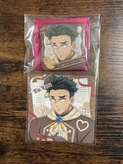 鬼滅の刃　悲鳴嶼行冥　バレンタイン＆ホワイトデー　缶バッジとコースター