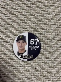 中川圭太 67番 缶バッジ バファローズ