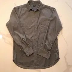 コーデュロイシャツグレー