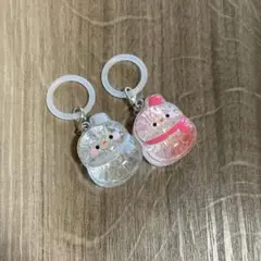 ゆきだるま めじるしチャーム スノーマン 雪だるま　白色
