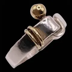 Tiffany&Co.ティファニー フック&アイ コンビリングSV925 750 - メルカリ