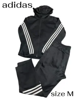 美品　アディダス　adidas ブラック セットアップ 上下　ジム　ランニング
