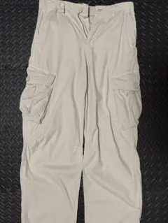 ZARA ホワイト ワイドカーゴパンツ EUR38 ⬛︎