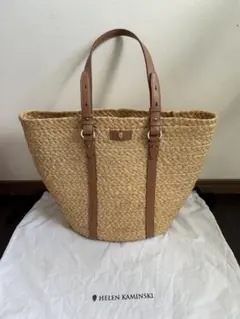 ヘレンカミンスキーラフィアレザーバッグカゴバッグのサムネイル