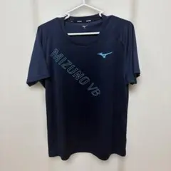 MIZUNO ミズノ バレーボール スポーツTシャツ ネイビー XL