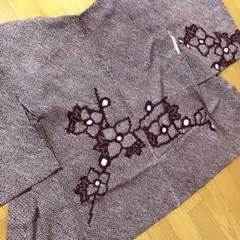 ヴィンテージ￼正絹　羽織り　赤紫絞り