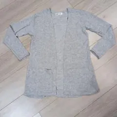 H&M グレー ロングカーディガン ラメ入り