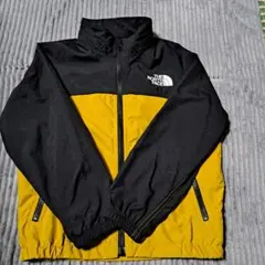 THE NORTH FACE　 薄手ナイロン　 110サイズ 黒/黄
