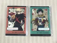 ヒロアカ ナムコ限定特典 クリアイラストシート 爆豪勝己＆緑谷出久 通常ver.